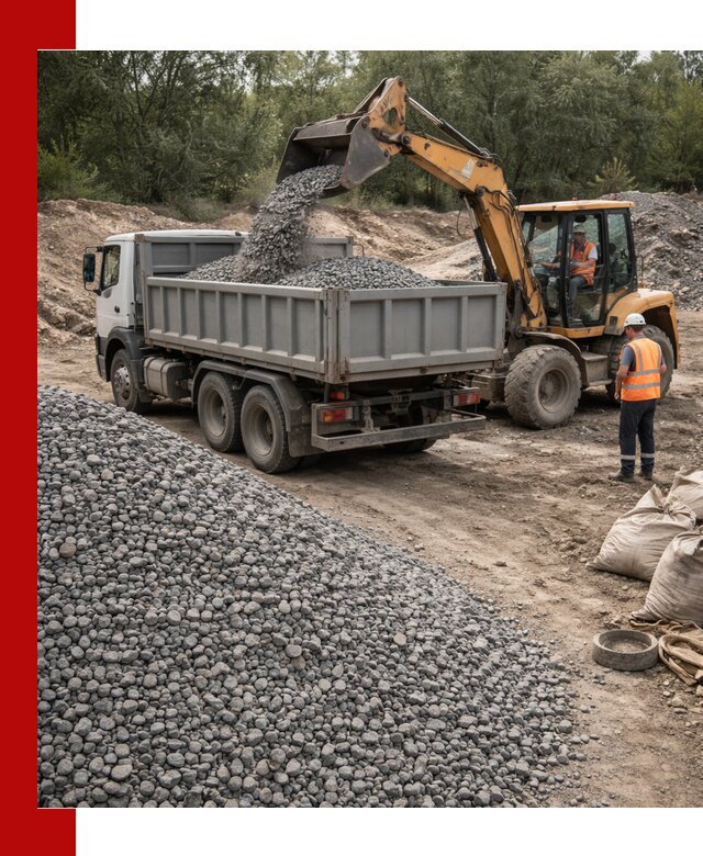 Доставка гравийного щебня в Нижневартовске оптом и в розницу