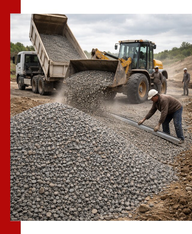 Гравийный щебень фракция 5-20 с доставкой в Нижневартовске