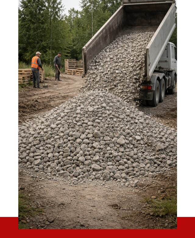 гравийный щебень фракция 70-120 в Нижневартовске от 2538 р. ПРОНЕРУДНжт