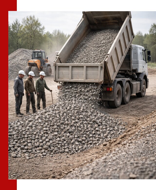 Доставка гравийного щебня фракции 70-120 в Нижневартовске