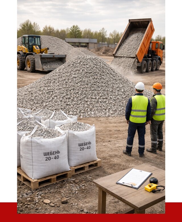 Известняковый щебень 20-40 в Нижневартовске от 2176 р. ПРОНЕРУДНжт
