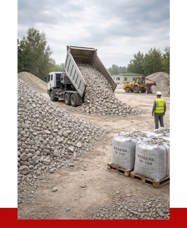 Известняковый щебень фракция 70-150 в Нижневартовске от 1295 р. | ПРОНЕРУДНжт