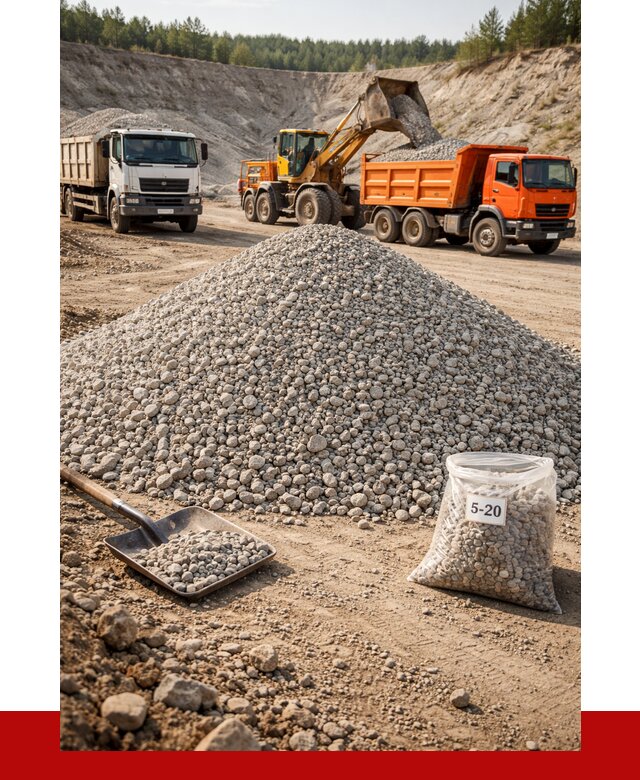 Доломитовый щебень фр. 5-20 в Нижневартовске от 4351 р. | ПРОНЕРУДНжт