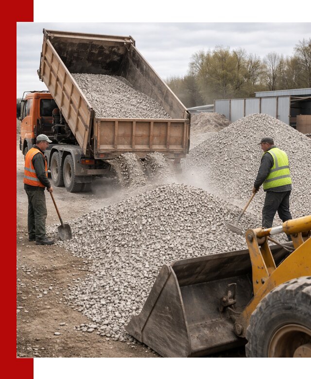 Доломитовый щебень фракции 5-20 с доставкой в Нижневартовске