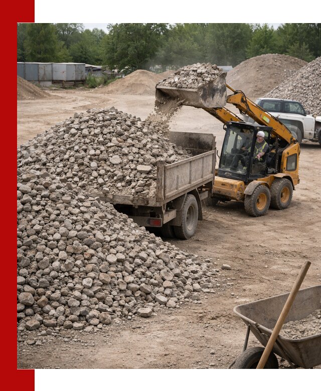 Доставка вторичного щебня в Нижневартовске для строительных работ