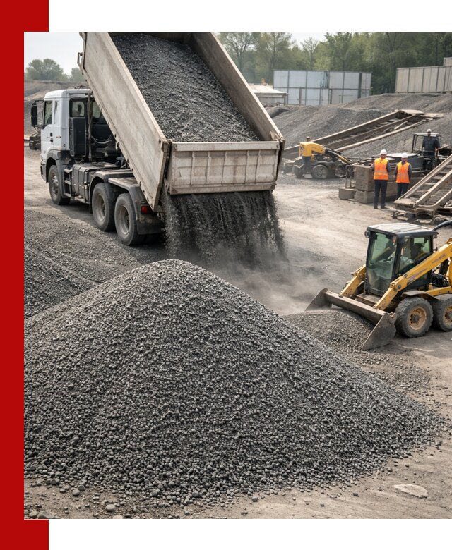 Вторичный щебень фракция 0–5 с доставкой в Нижневартовске