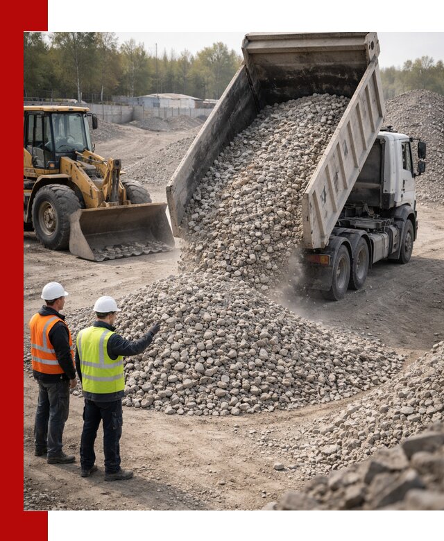 Вторичный щебень фракция 40–70 доставка в Нижневартовске