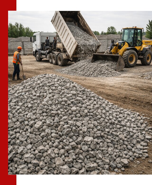 Доставка бетонного щебня фракции 40-70 в Нижневартовске