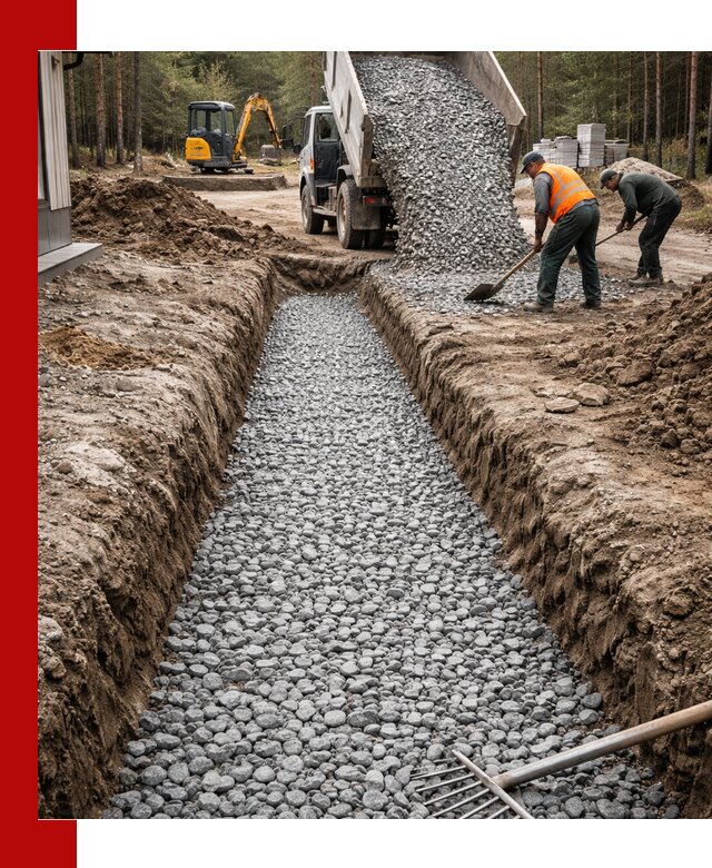 Щебень для дренажа с доставкой в Нижневартовске высокого качества