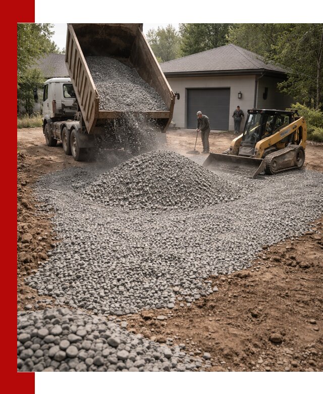 Щебень для парковки в Нижневартовске: доставка и укладка качественного материала