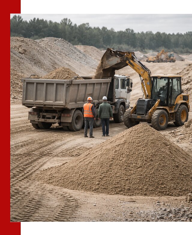 Карьерный среднезернистый песок с доставкой в Нижневартовске
