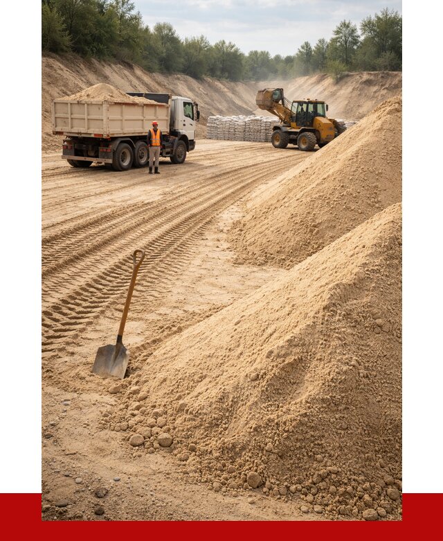 Карьерный песок мелкозернистый в Нижневартовске от 9324 р. | ПРОНЕРУДНжт