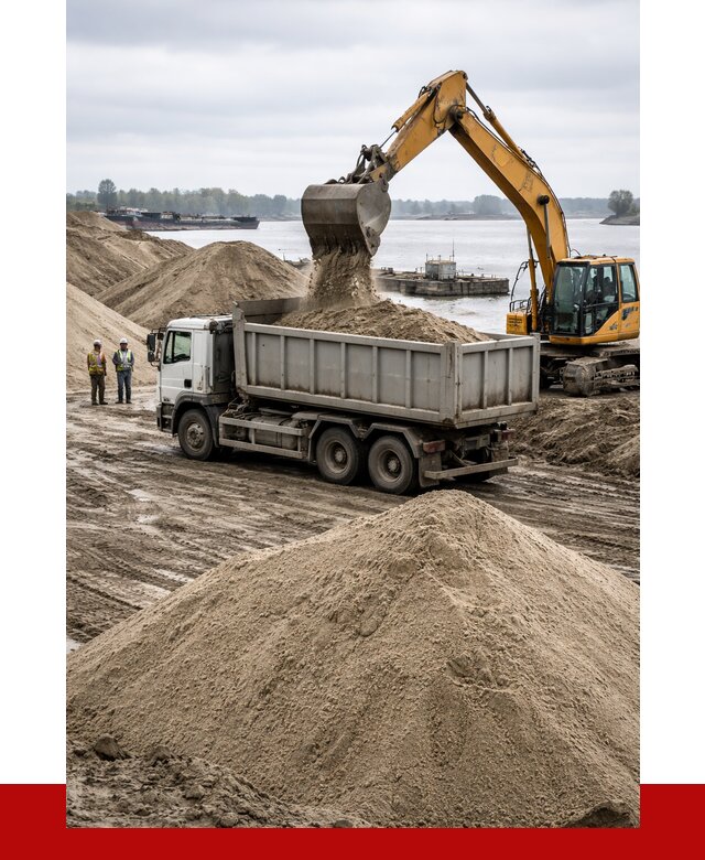 Купить речной песок навалом в Нижневартовске от 1865 р., ПРОНЕРУДНжт