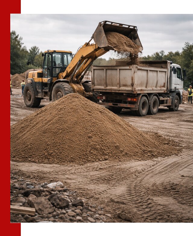 Доставка речного песка навалом в Нижневартовске быстро и выгодно