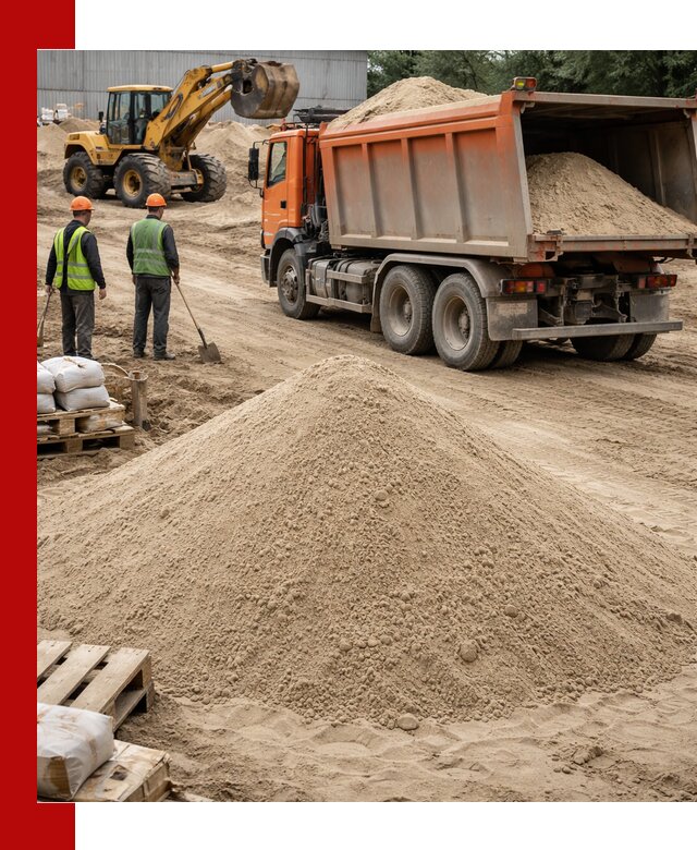 Доставка и продажа мытого речного песка в Нижневартовске