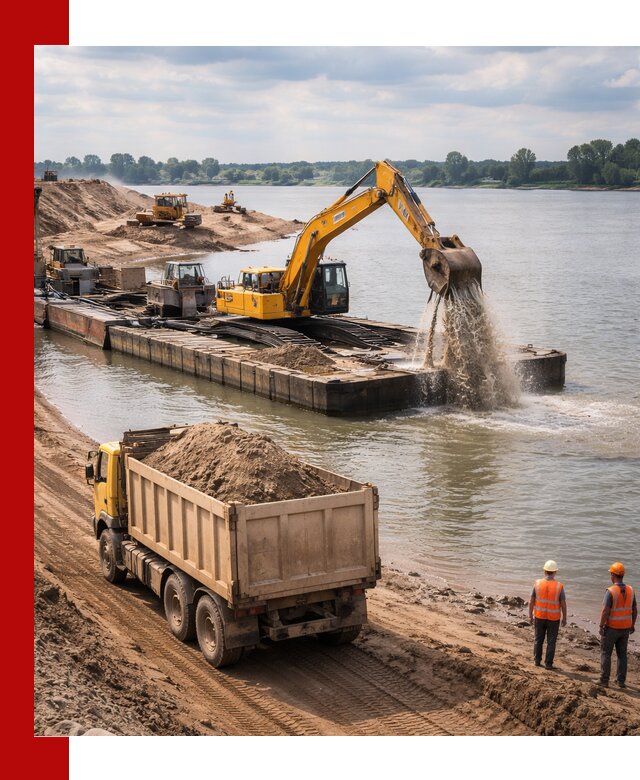 Намывной песок с доставкой в Нижневартовске оптом и в розницу