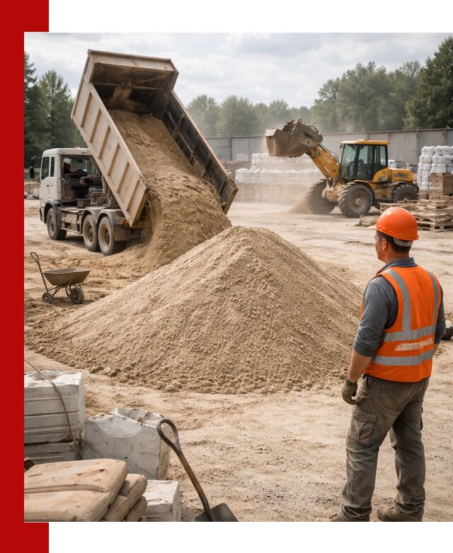 Доставка строительного песка с самосвалом в Нижневартовске