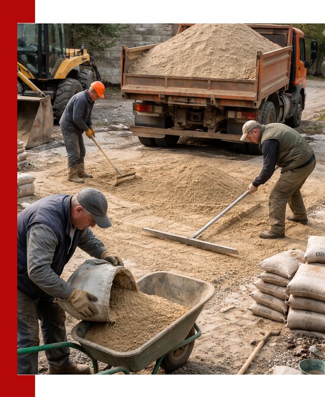 Поставка песка для стяжки в Нижневартовске с быстрой доставкой