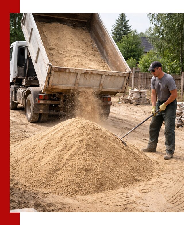 Доставка сухого песка самосвалами в Нижневартовске