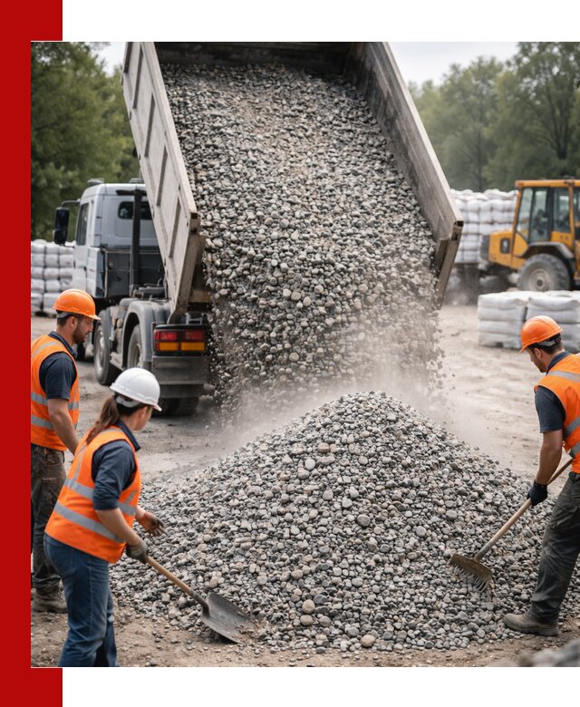 Доставка гравия и камня в Нижневартовске оптом и в розницу