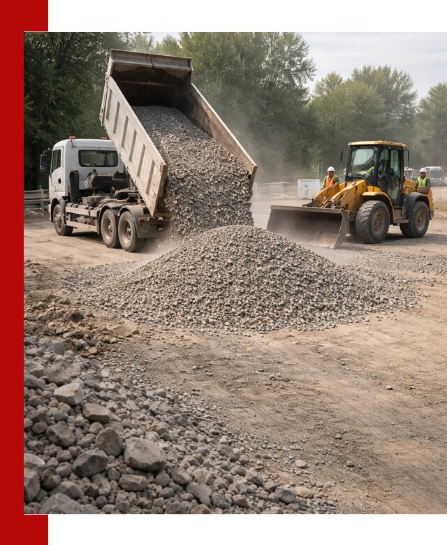 Гравий фракция 5–20 доставка в Нижневартовске оптом и в розницу