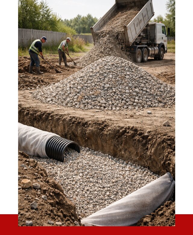 Гравий для дренажа в Нижневартовске от 2279 р., доставка ПРОНЕРУДНжт