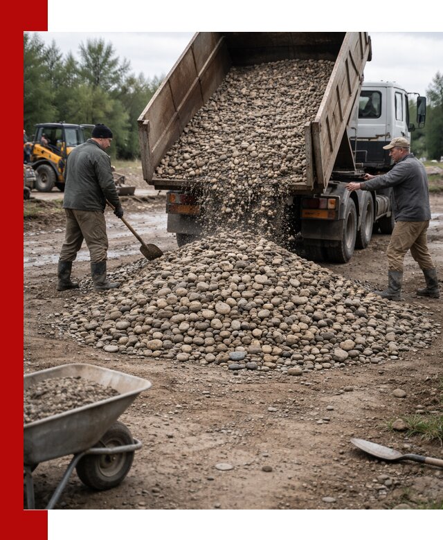 Доставка гальки речной оптом и в розницу в Нижневартовске