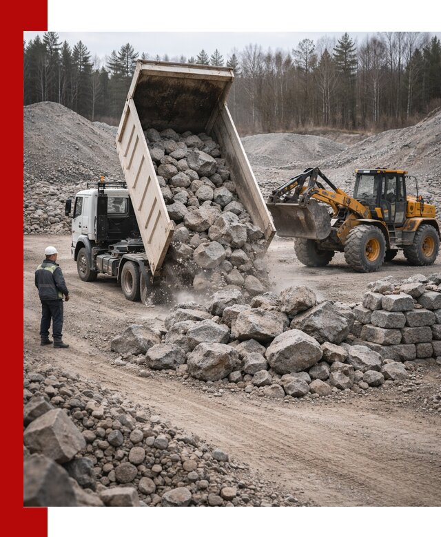 Доставка и продажа бутового гранитного камня в Нижневартовске