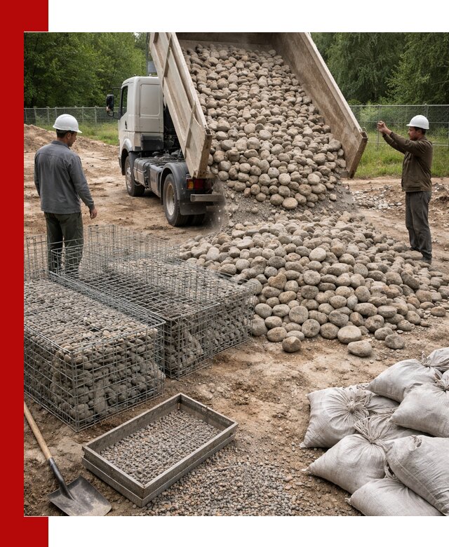 Камень для габионов фракция 70–151 в Нижневартовске