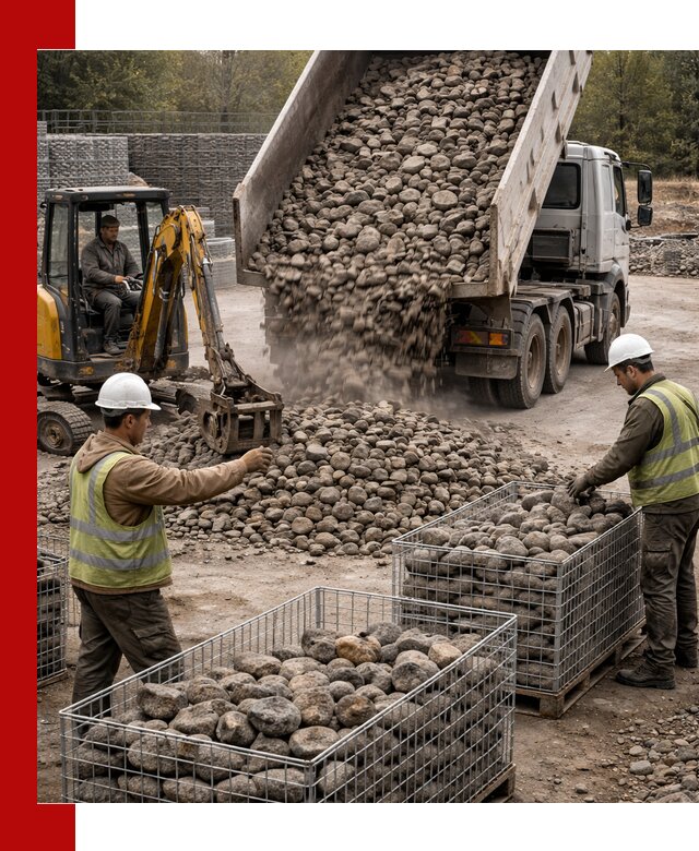 Камень для габионов фракция 100–201 в Нижневартовске