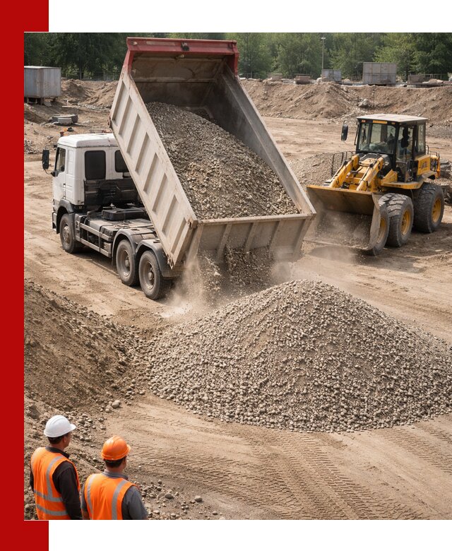 Щебень с песком (ЩГПС С2) с доставкой в Нижневартовске