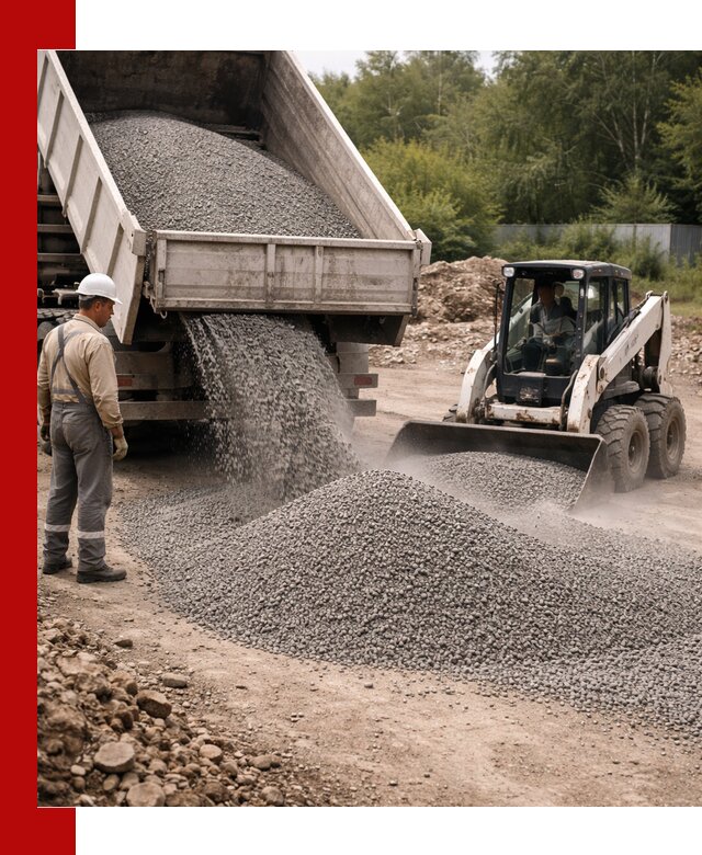 Доставка гравийного отсева 0-5 в Нижневартовске оптом и в розницу