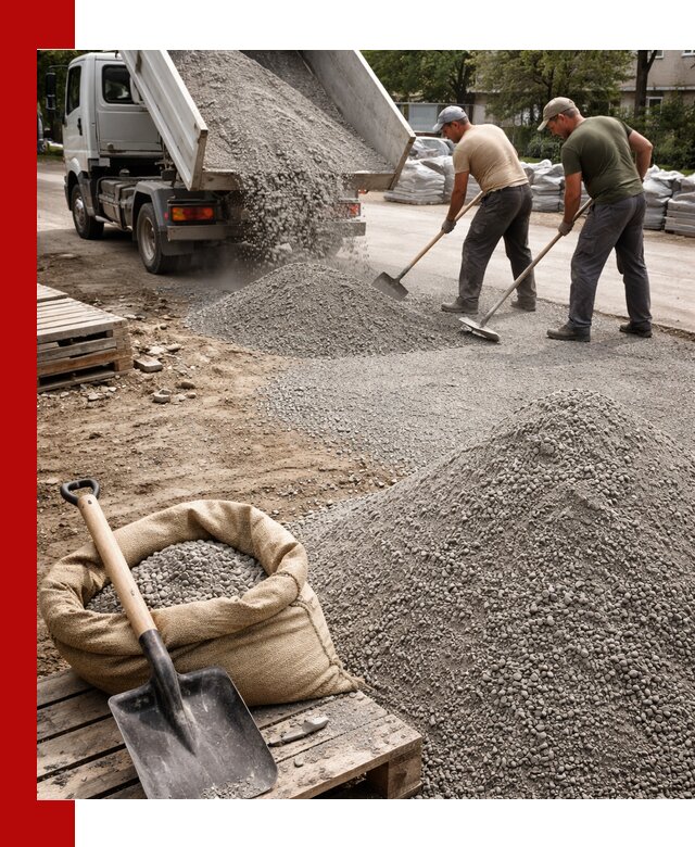 Отсев для тротуарной плитки в Нижневартовске — доставка и укладка