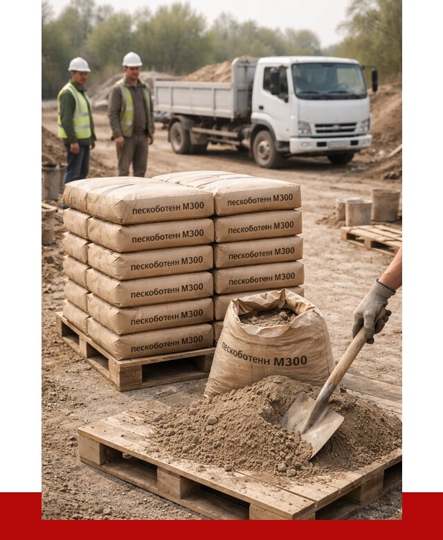Пескобетон М300 в Нижневартовске с доставкой от 4817 р. за куб | ПРОНЕРУДНжт