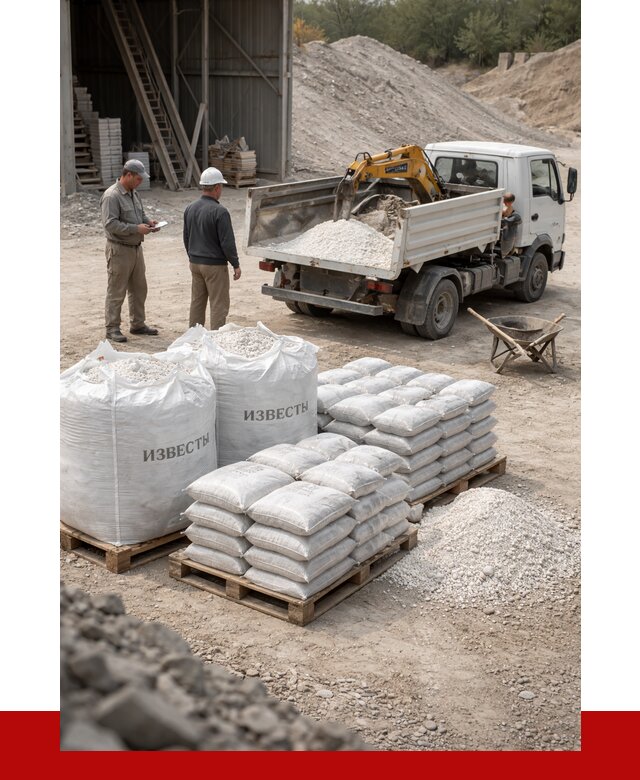 Известь строительная в Нижневартовске с доставкой от 4351 р. | ПРОНЕРУДНжт