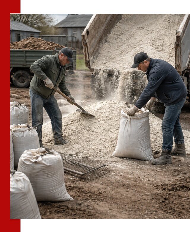 Доставка извести пушонки в Нижневартовске оптом и мелким оптом