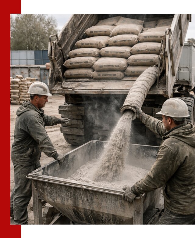 Доставка цемента М400 в Нижневартовске оптом и в розницу