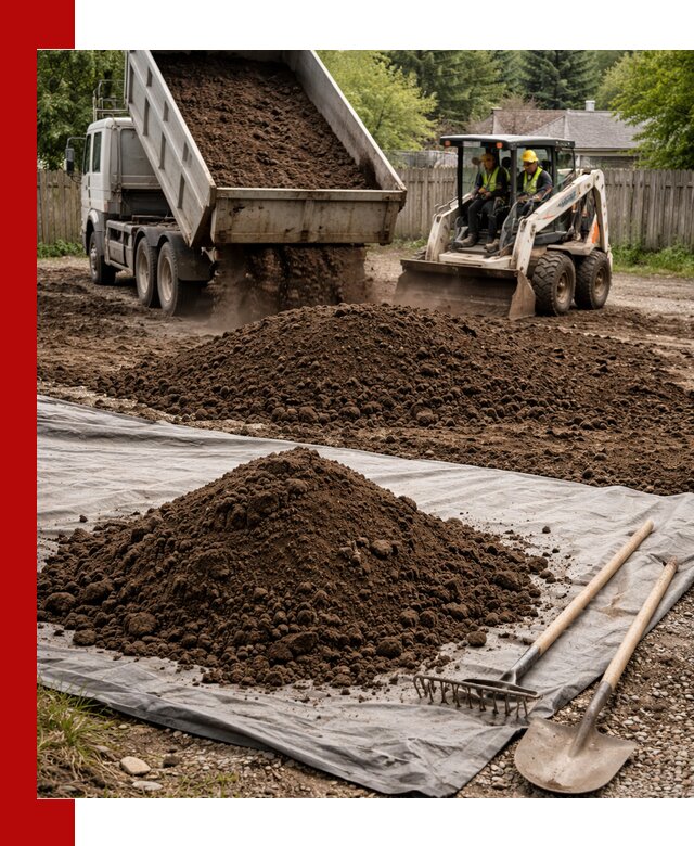 Грунт для отсыпки участка с доставкой в Нижневартовске
