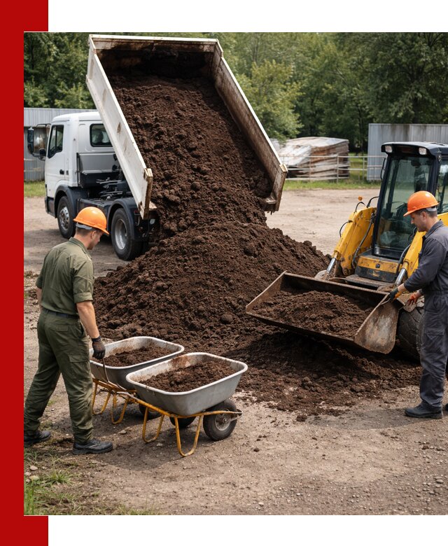 Доставка торфо-земляной смеси в Нижневартовске для огорода и ландшафта