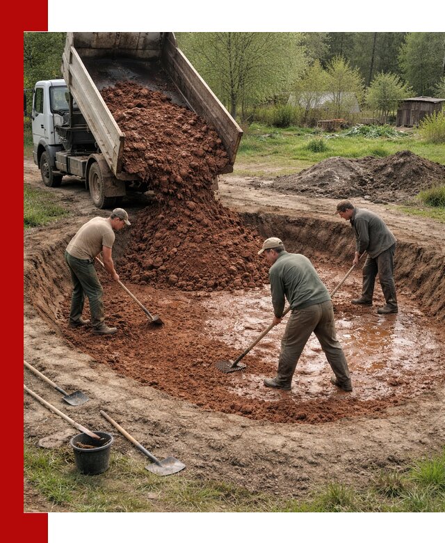 Купить качественную глину для пруда в Нижневартовске