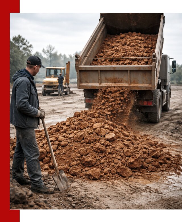Глина для засыпки в Нижневартовске с доставкой самосвалами