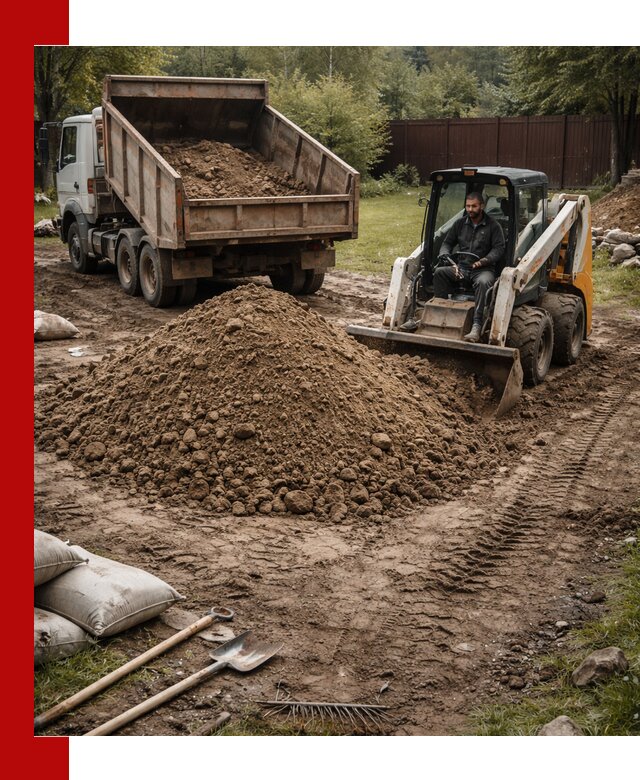 Суглинок для планировки участков в Нижневартовске с доставкой и выгрузкой