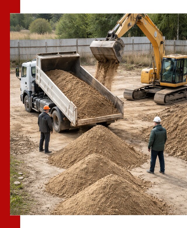 Доставка супеси вагонными и автопартиями в Нижневартовске