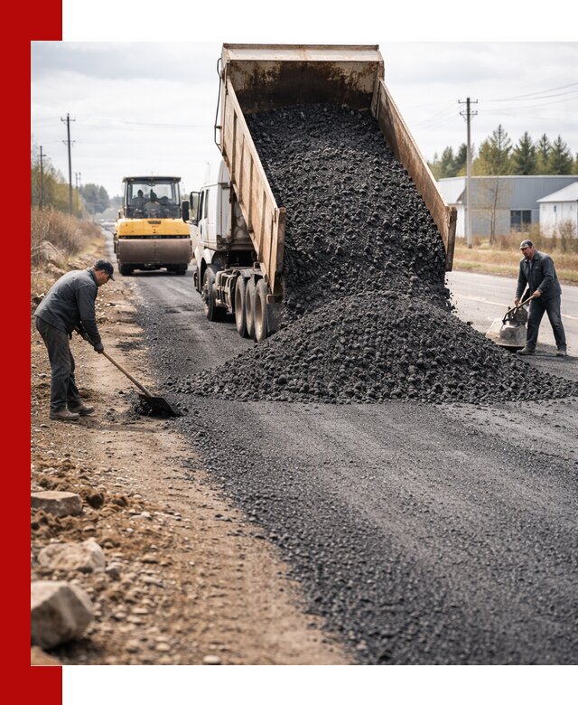 Асфальтовая крошка для дорог в Нижневартовске — поставка и доставка