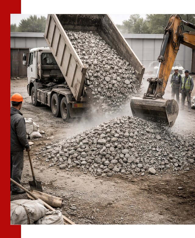 Доставка дробленого бетона в Нижневартовске оптом и в розницу