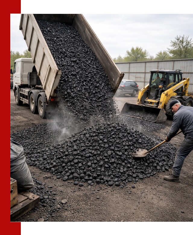 Доставка угля орех в Нижневартовске оптом и в розницу