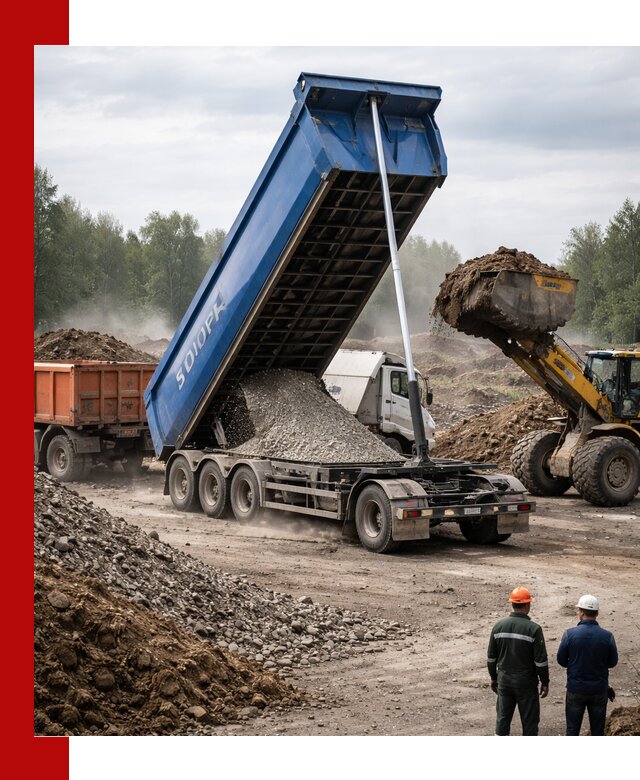 Аренда тонар 40 тонн в Нижневартовске с доставкой материалов