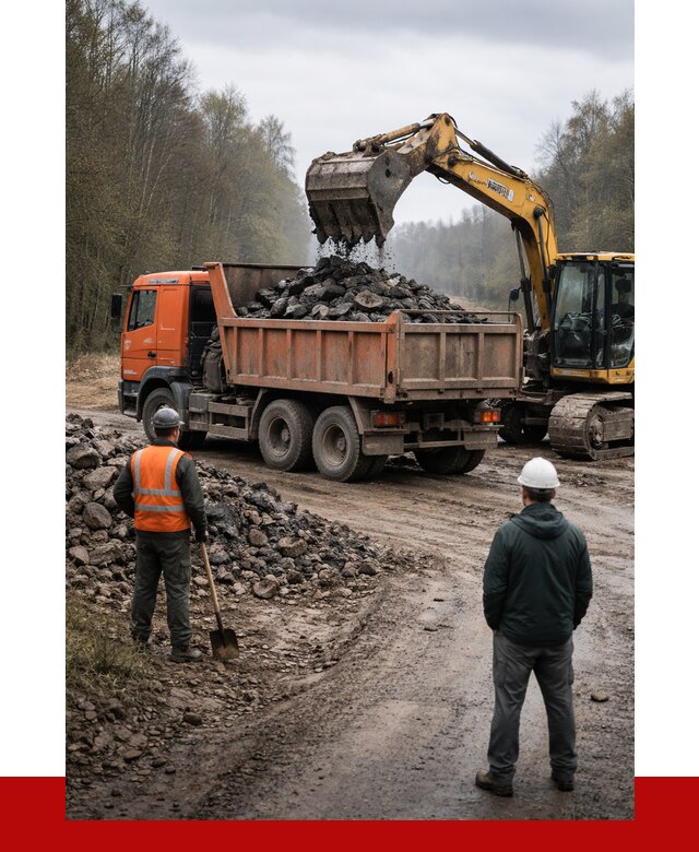 Вывоз асфальта в Нижневартовске от 4662 р. самосвалом ПРОНЕРУДНжт