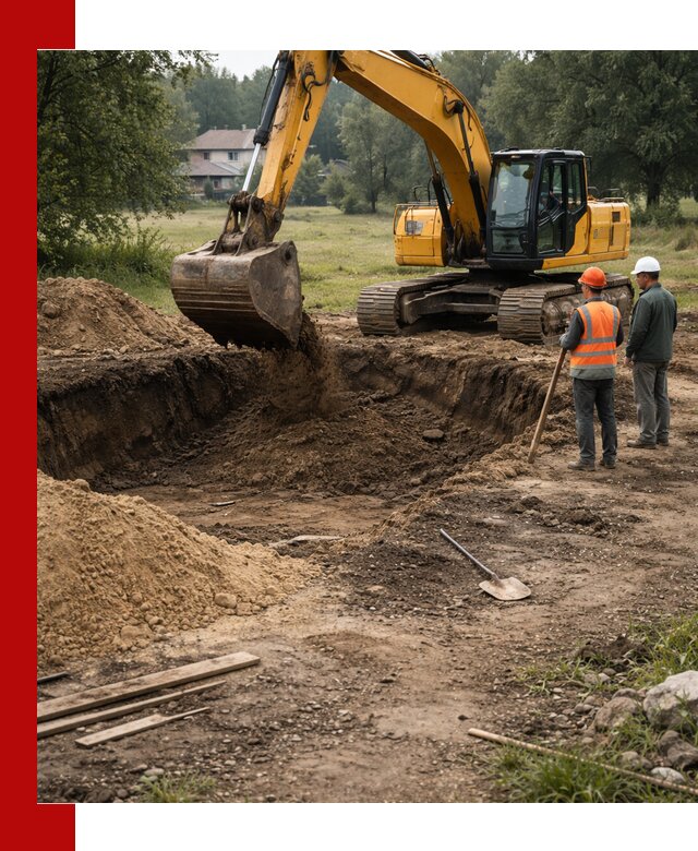 Рытье котлована под фундамент в Нижневартовске (быстро и недорого)