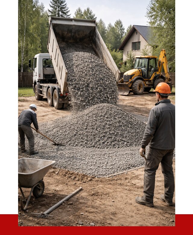 Отсыпка участка щебнем в Нижневартовске от 6734 р. ПРОНЕРУДНжт